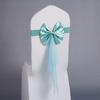 1Pcs Multi Color Chair Bandage Bowknot with Elastic Band Chair Sash Decoration Bow Knot Tie Wedding Chair Ribbon