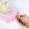 Carrying Bread With Case Transparent Handle Snacks Storage Box For Toasts Cake Slices Bakewares Organization Tool