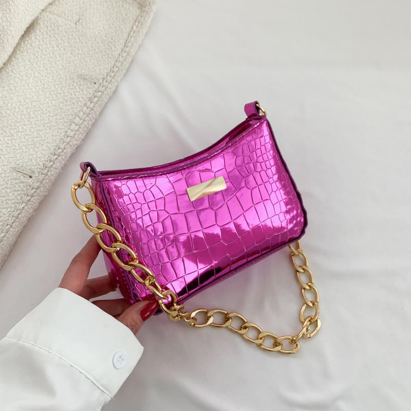 Elegant Green Fashionable Underarm Bag For Women Perfect For Casual Daily Use фиолетовый