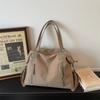 Large Capacity Commuter Bag Women's Shoulder Bag Multi-Zipper Tote Bag