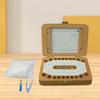 Baby Tooth Box Keepsake Photo Frame Teeth Organizer for Boys Girls Newborn