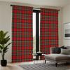 Piece Set High Definition Digital Printed Curtainred Plaid Checkered Pattern Curtainshome Decoration Style Curtains Made Of Polyester