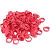 100pcs Poultry Foot Chicken Bird Buckle Type Clip with Sign Feeding Supplies