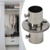 End Support Pole Steel Wardrobe Bracket Flange Rail Rod Pole Pc Socket End Support Stainless Steel Practical To Use