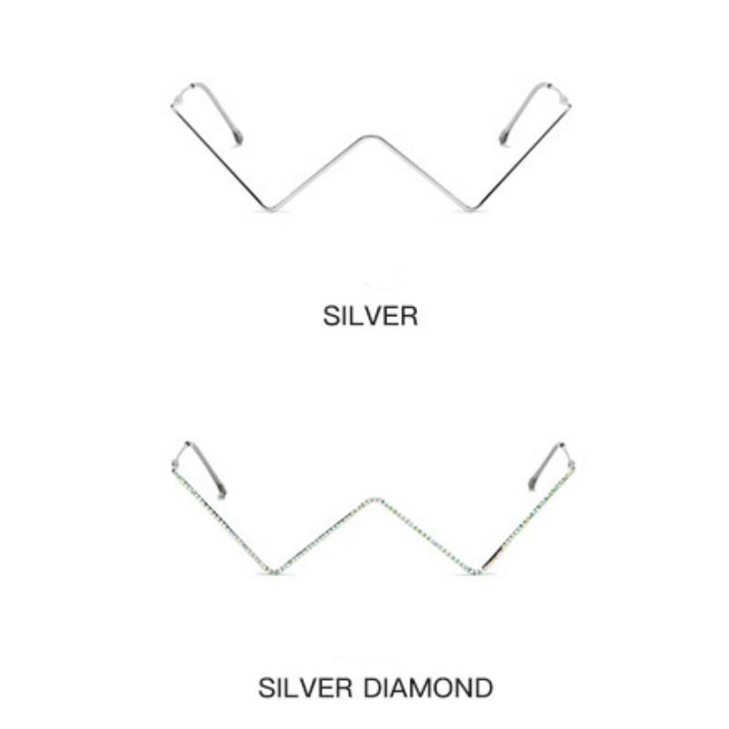 1 Pcs Diamond Steampunk Sunglasses Frames Triangle Eyeglasses Frames For Women Vintage Sunglasses Frames For Men Eyewear Decoration
