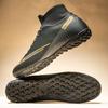 Hohe Fußballschuhe mit abgebrochenen Nägeln TF und Stollen FG, 2 Farben zur Auswahl, Unisex-Stile, professionell, atmungsaktiv, Fußball