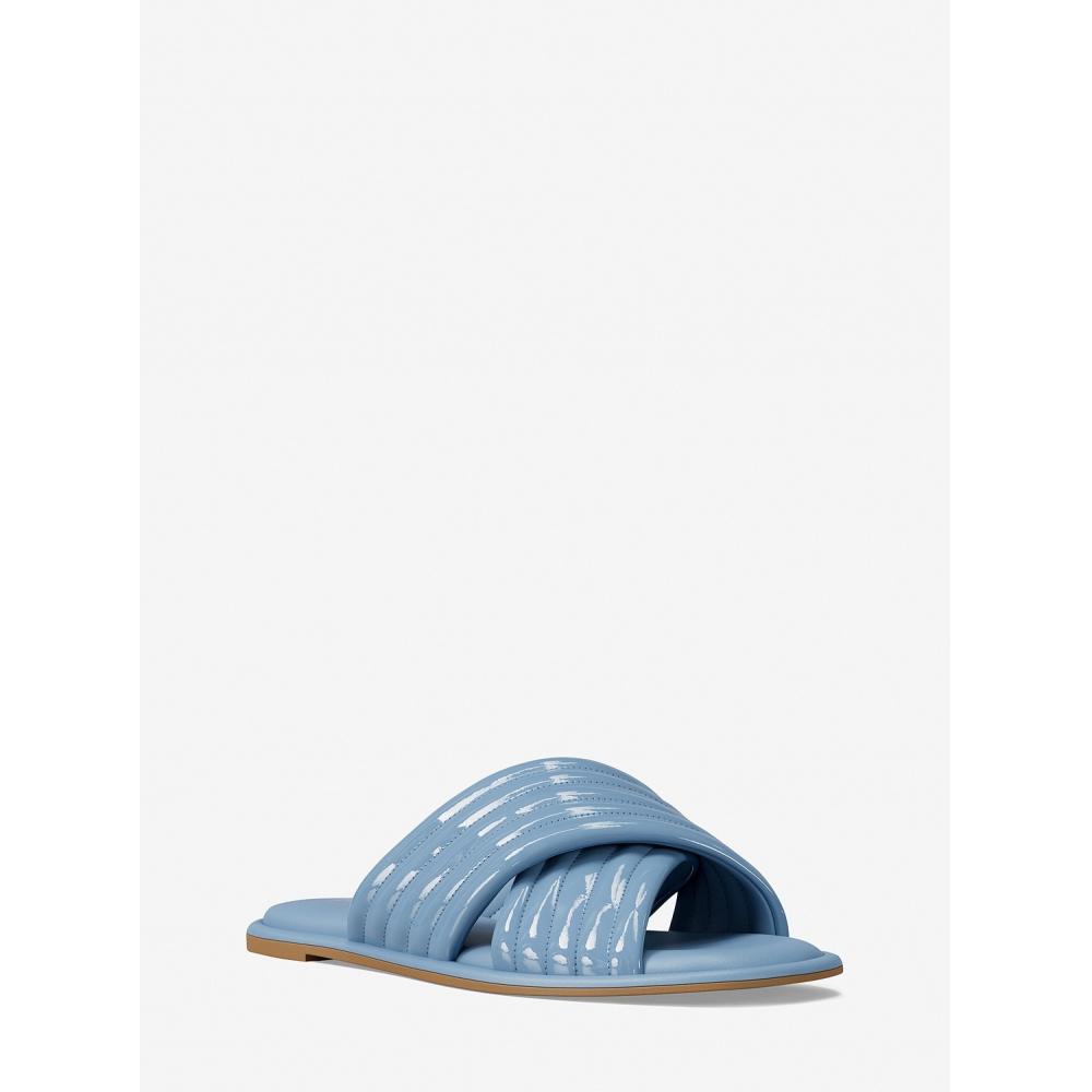 

Michael Kors Порция Плоские сандалии-слайды 49t5pofa1a1540 Светло-голубой 6