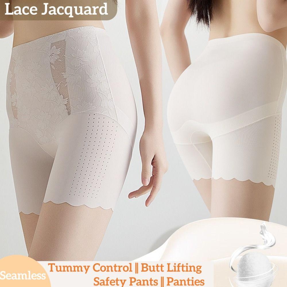 Lace Mesh Butt Lifting Panties High Waist Tummy Control Underwear Seamless Shapewear  Body Shaping