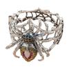 HX6F Mysterious Arachnid Theme Gothic Bracelet Rhinestones Decorated Accessory GiFT