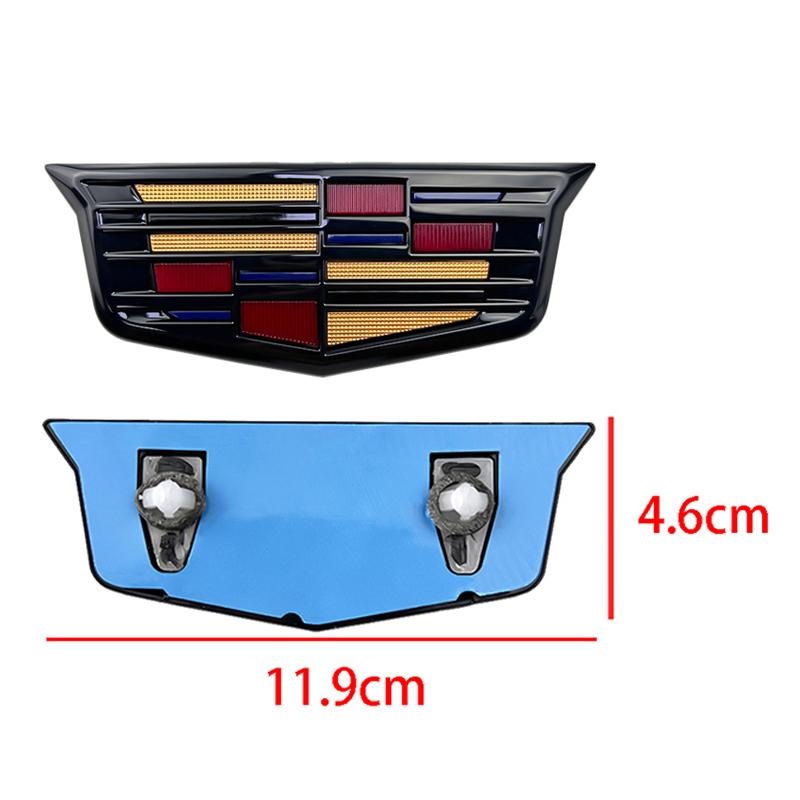 For Cadillac CT6 25T 28T 40T AWD ABS Car Front Grille Emblem Rear Trunk Cover Badge Auto Tail Displacement Sticker Accessories