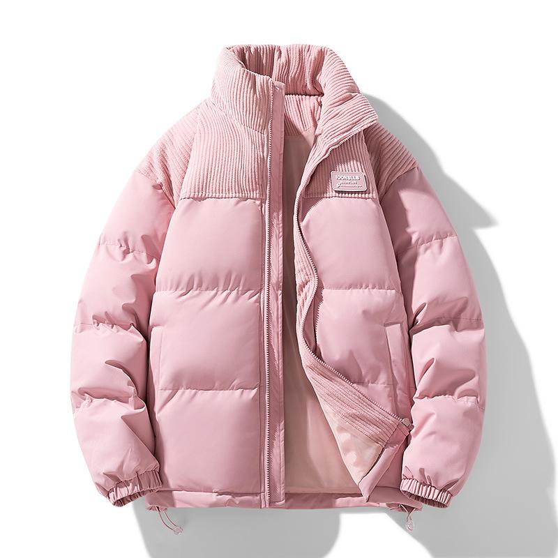

Padded Clothes Men s 2026 Winter New Trendy Brand Korean Contrasting Color Splicing Stand-up Collar Padded Clothes Personalized Couple S