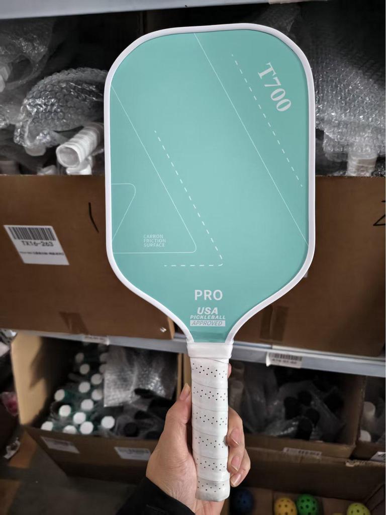 T700 Carbon Fiber Pickleball Paddle with Cloth Texture Frosting, 16mm Thickness, Professional Competition Quality.