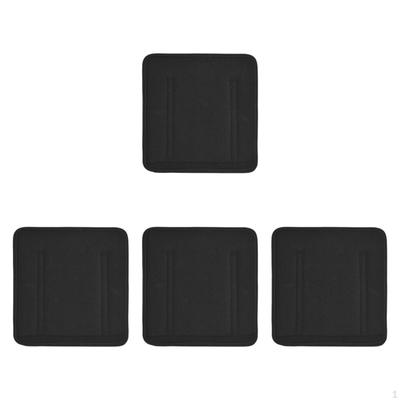 4x Bunk Bed Ladder Pad with 8 Djustable Hook and Loop Straps 10x10 Inch Cover
