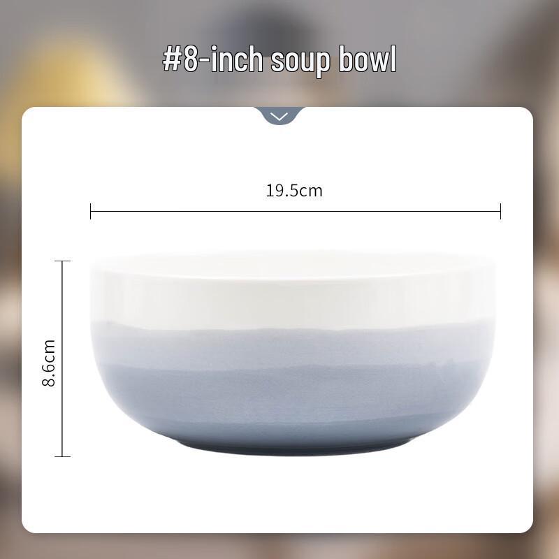 Mode Lanca Nanci Norway Cream Style Ceramic 8-inch Soup Bowl