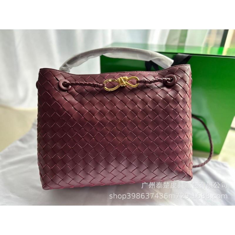 Woven Tote Bag Women Genuine Leather Quilted Shoulder Handbag Large Capacity Fashion