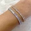 Adjustable Crystal Tennis Bracelets for Women Men Colorful Zircon Folding Buckle Chain Bangle On Hand Party Sexy  Jewelry