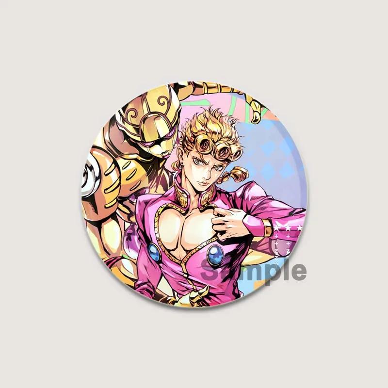

32/44/58 мм булавка «Невероятные приключения ДжоДжо» для рюкзаков, круглые булавки и броши, креативный мультяшный рисунок, значок Джотаро Куджо Джонатана, подарки 32mm