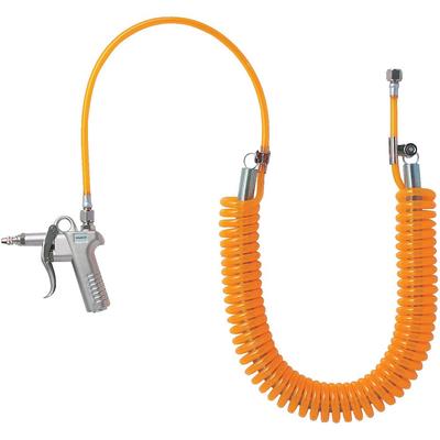 TRUSCO Tipo Mola Mangueira Espiral de Uretano Conjunto de Poeira 6m TD-75SC-7S