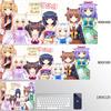 Large Nekopara Escritorio Mouse Pad Non-Slip Rubber Laptop Cushion Gabinete Gamer Mousepad Pc Kawaii Cute Anime Girls Deskmat