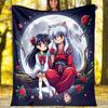 Inuyasha & Kagome Printed Throw Blanket—soft,warm;versatile Blanket for All Seasons—perfect As &air-conditioning Throw,nap Blanket