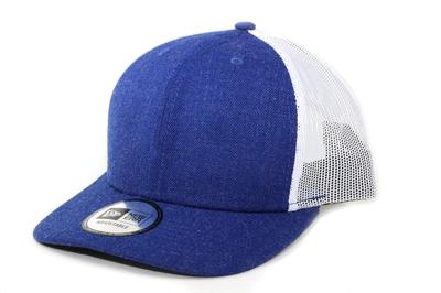 Trucker Cap Low Profile Snapback In Heather Royal/White