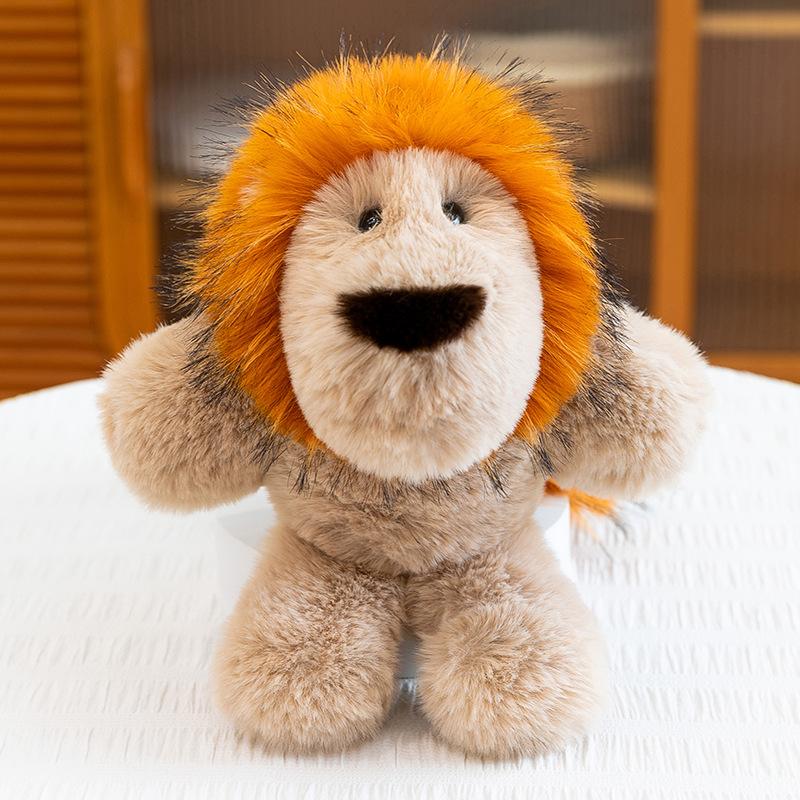 

Simulation Domineering Lion King Plush Toy Funny Cute Lion Style Can Hang Bag Doll Keychain Doll 23 cm (0.06kg)