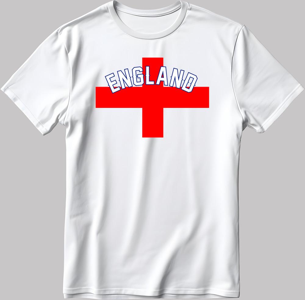 

ENGLAND flag Black-White Men s / Women s T Shirt Q110 XL