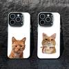 Goofy Cool Cats Big Eyes Phone Case For iPhone 17,16,15,14,13,12,Pro MAX Black Matte Shockproof Cover