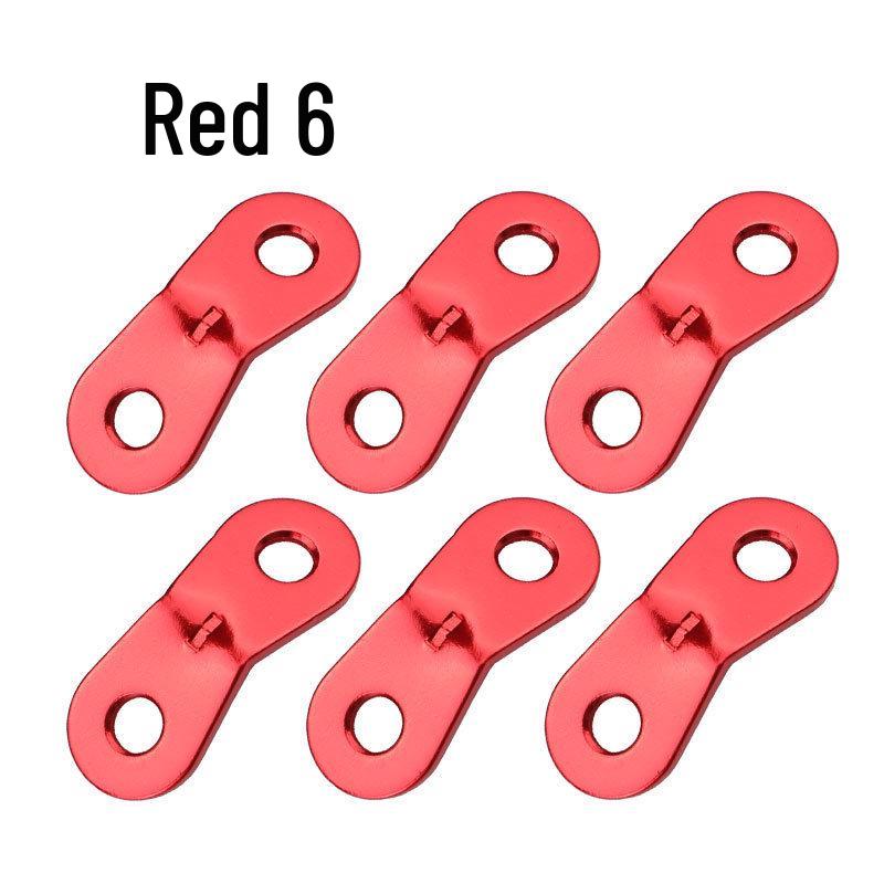 Double-Eye Fixed Outdoor Aluminum Alloy Tent and Canopy Rope Buckle