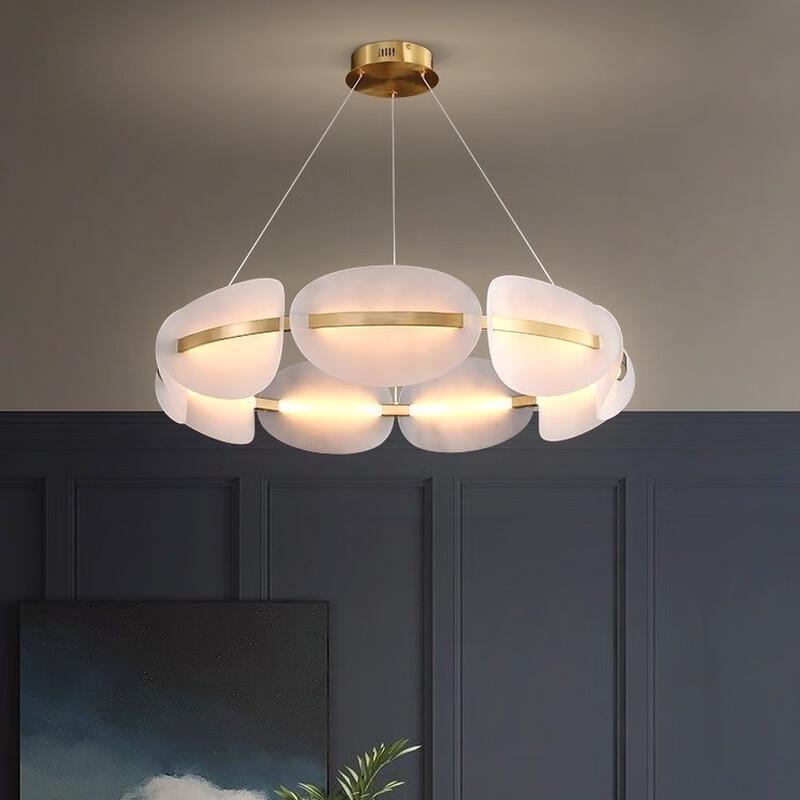 Acrylic Petal D600 LED Tri-Color Pendant Light