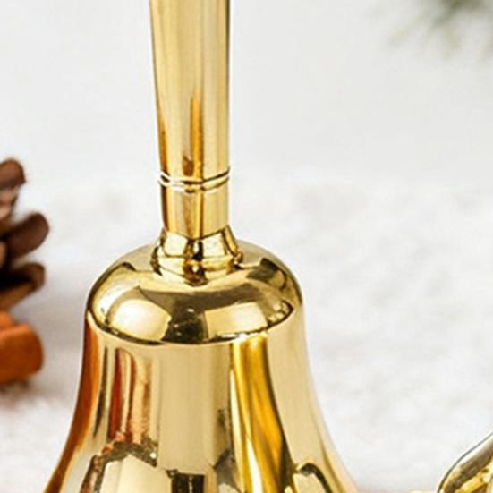 Triple Moon Pentacle Hand Bell Meditation Ceremony Tarot Readings Altar Brass Bell