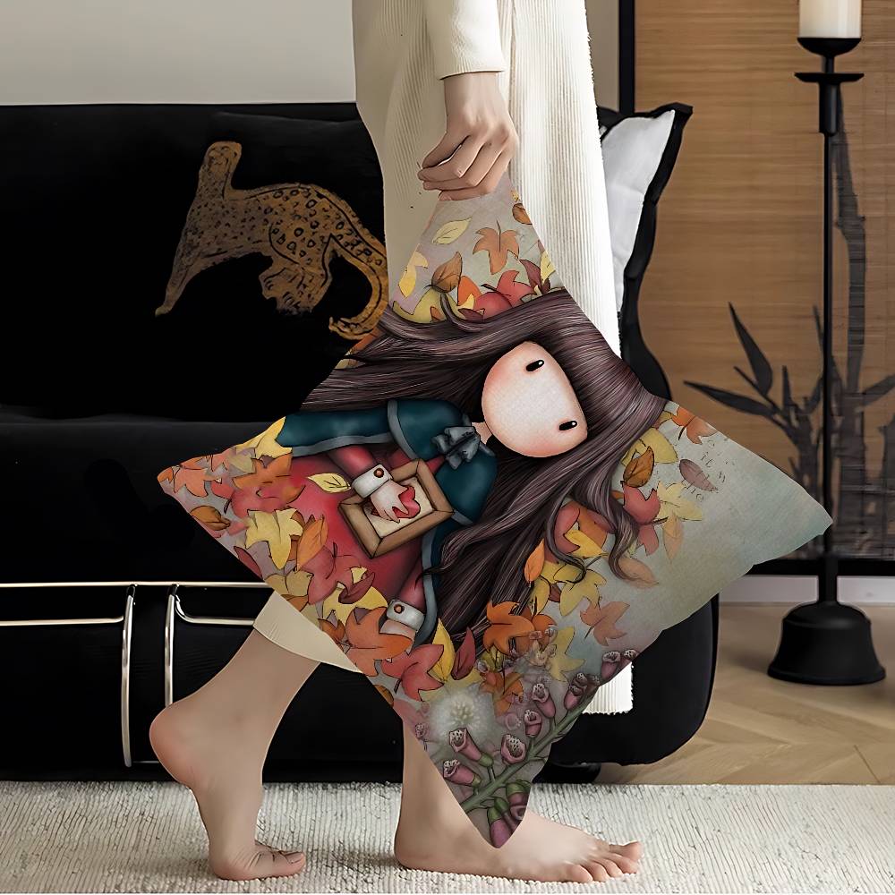 Cute Gorjusses Cartoon S-Santoro Pillow Cover Sofa Cushion Cover Home Room Decoration Children Gift