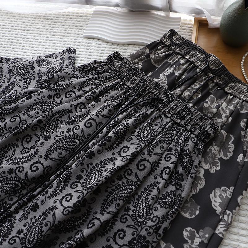 

2025 Summer Korean Style Elastic Waist Loose Women s Casual Long Pants L