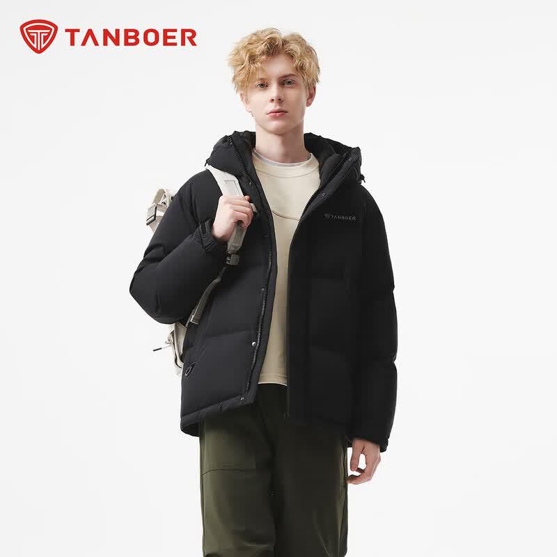 Tanboer Men s Casual Hooded Down Jacket TA5550365Z M