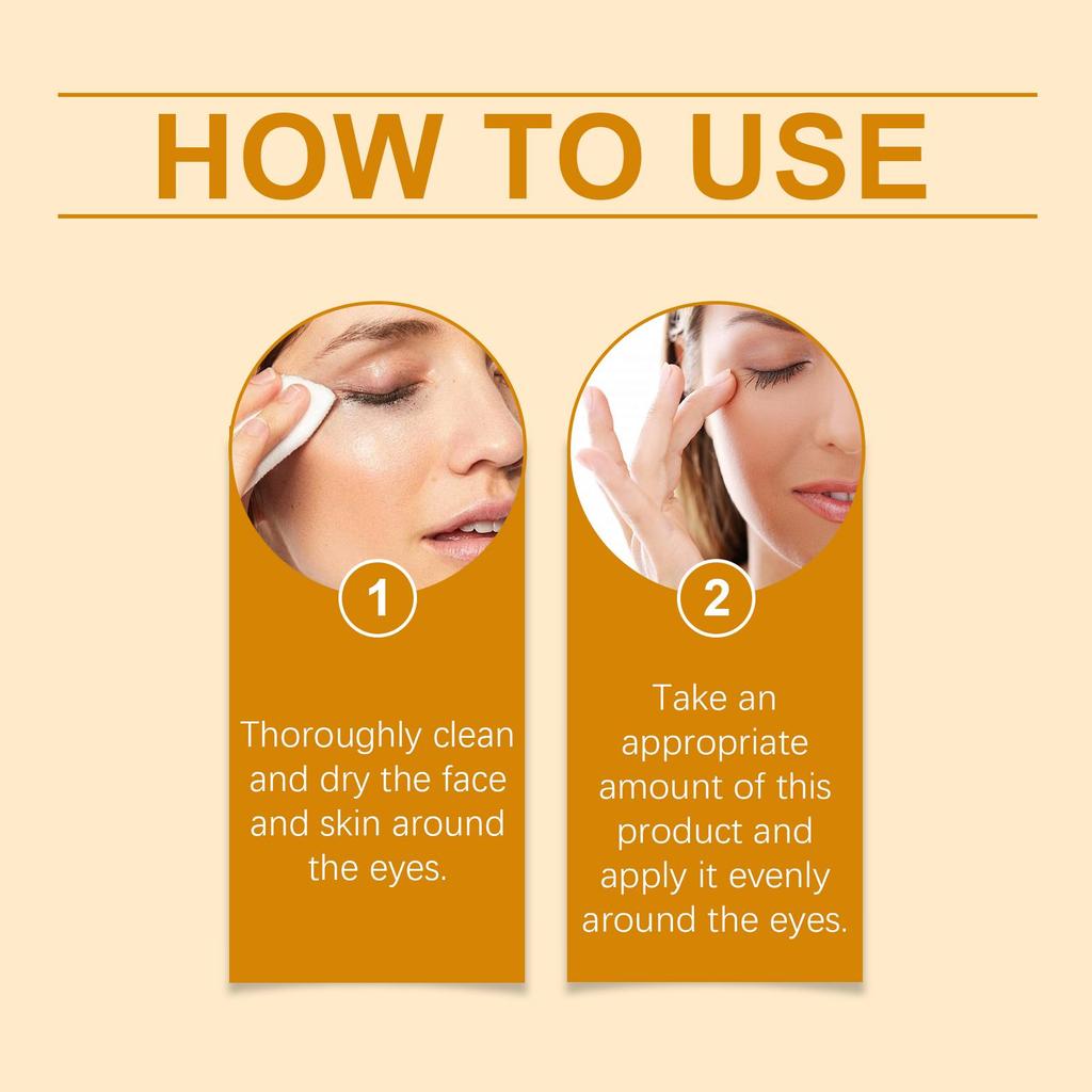 OUHOE Moisturizing Eye Essence Oil Gently Nourishes and Improves Fine Lines, Moisturizing and Moisturizing Eye Softening Care Essence