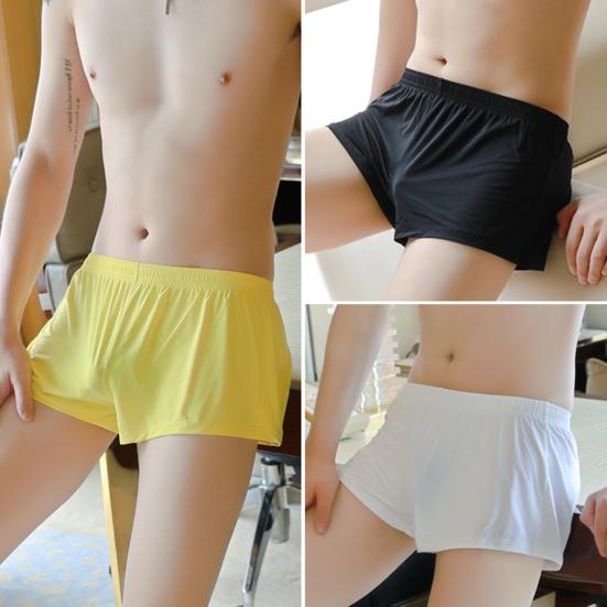 Men Boxer Underwear Low Waist Breathable Smooth Wiring Perfect Fit Shorts Panties