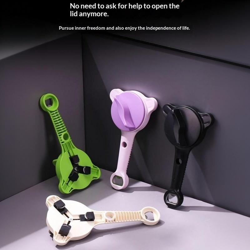 Adjustable Jar Opener Anti Slip Labor Saving Manual Bottle Cap Remover For Home Kitchen Sauce Pickle Bottle Opening Tools