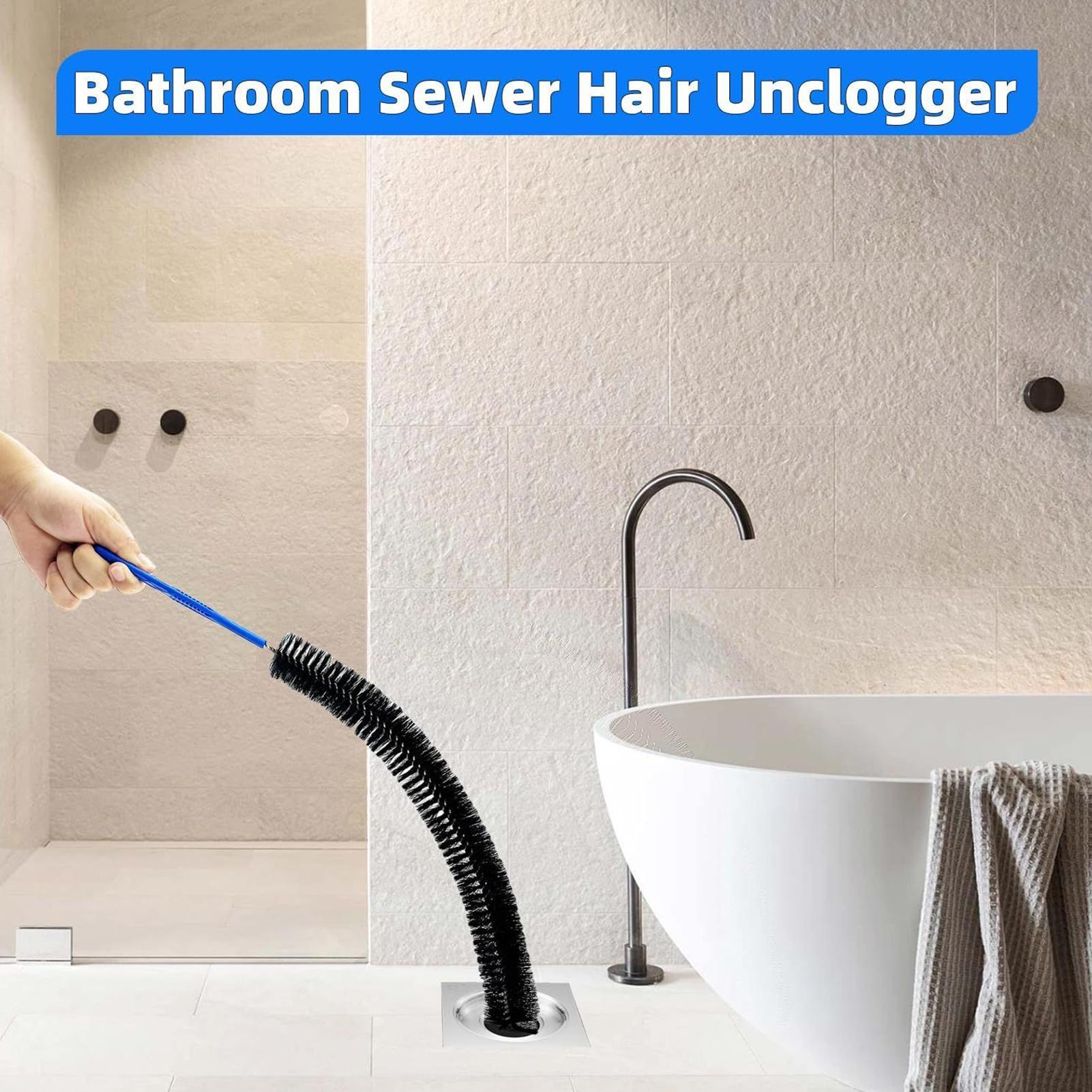 Drain Cleaner Brush Bendable Sewer Cleaner Ergonomic Drain Brush For Sink Bathroom Hair Clogs Toilet Garbage Kitchen Sewer China Mainland
