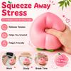 Large Simulation Peach Cheese Strawberry Pinching Toy Ball Reduce Stress Slow Rebound Soft Fruit Shape Pinch Toy Sensory Toys