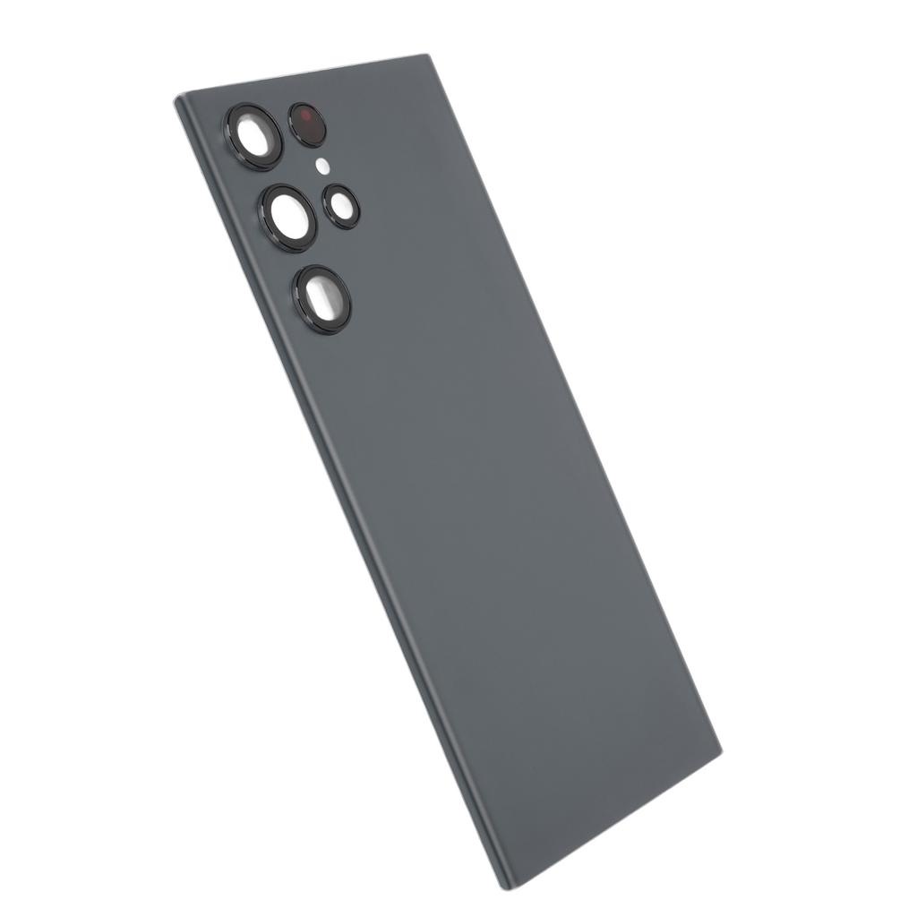 Back Glass Cover Waterproof Housing Door with Camera Glass Lens and Tape Parts Replacement For Samsung Galaxy S22 Ultra