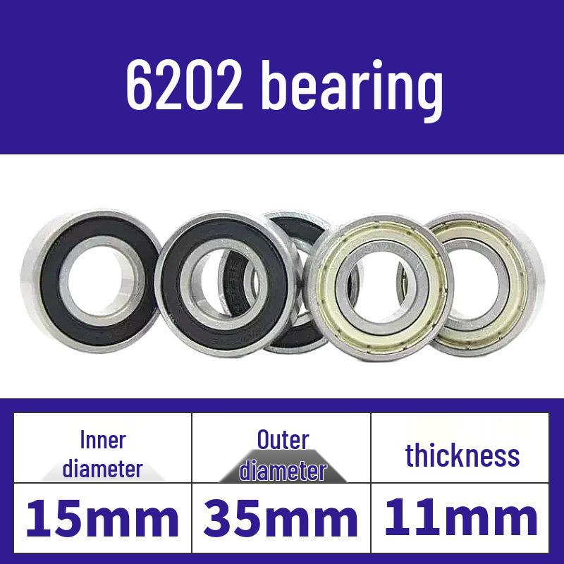 Luoyang Yüksek Kaliteli Dayanıklı Aşınmaya Dayanıklı Derin Kanallı Bilyalı Rulman 6200-6206 Serisi