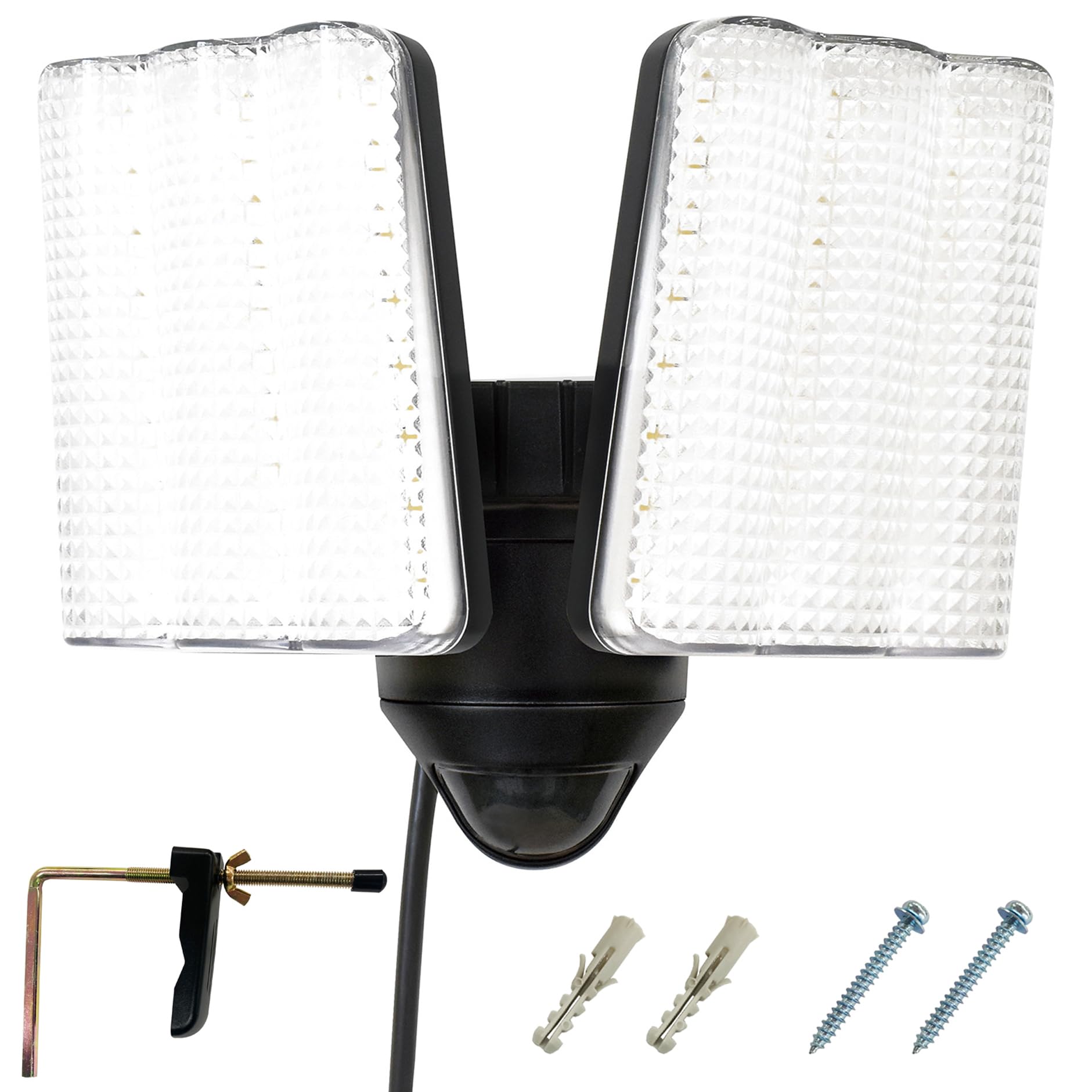 

DAISHIN DLA-17T200 Outdoor Motion Sensor Light, Outlet Type, LED, AC 100V, 3-Light, Power Supply, Security Light, Outdoor Light, Waterproof,