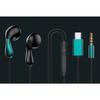 Typec Earphones Inear Gaming Wired Headset Microphone Red Green Esports Sound