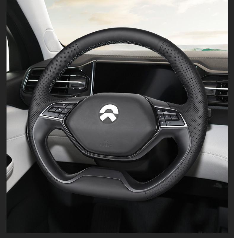 Nio Genuine Leather Hand-Stitched Steering Wheel Cover for ES6/ES8/ET5