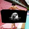 Japanese Junji Ito Tomie Microfiber Blanket Quick Drying Beach Towels Oversized Printing Super Absorbent Pool Towel Blanket