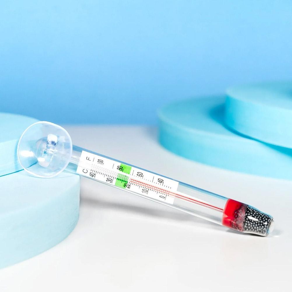 Digitales schwimmendes Aquarium-Vertikalthermometer mit Saugnapf, Aquarium-Glastemperaturmessgerät, Heimtierbedarf