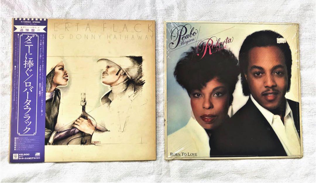 

[USED] Roberta Flack LP record with obi and US edition, set of 2 related albums