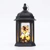 Halloween Decorative Lantern With LED Candle Light Black Pagoda Style Handheld Party Prop Festive Ambiance