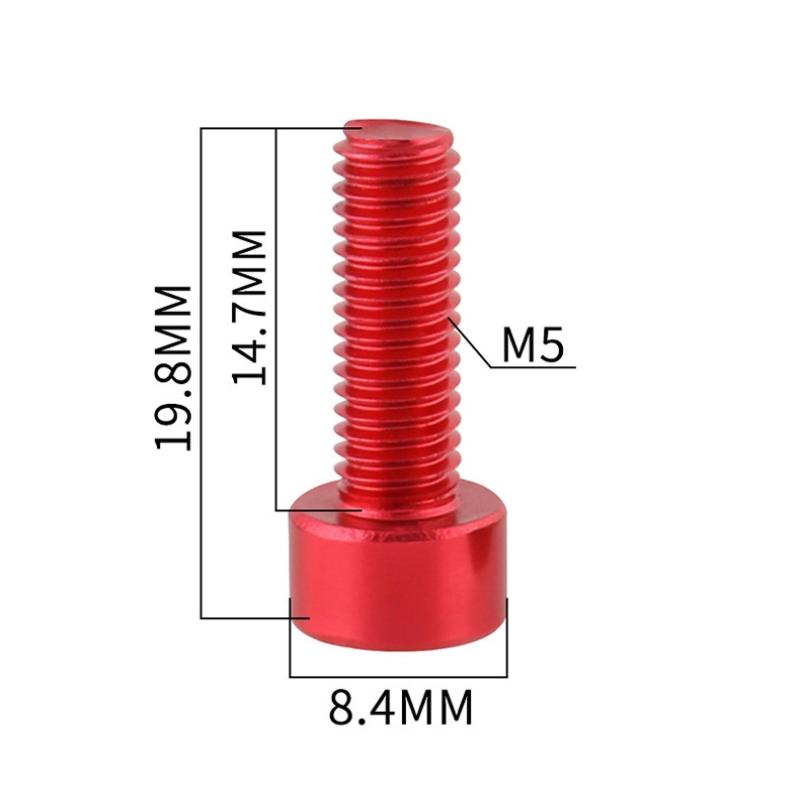 4 Pieces Water Bottle Cage Bolts Holder Screws Hex Socket Screws Aluminum Alloy Bicycle Accessories 7 Colors