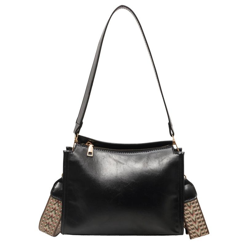 

Мода и Досуг Сумка большой вместимости Женская однотонная Новая сумка Сумка-мессенджер для поездок на работу чёрный